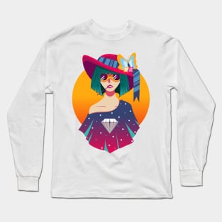 Fashion Diamond Long Sleeve T-Shirt